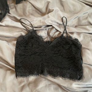 Black lace tank!